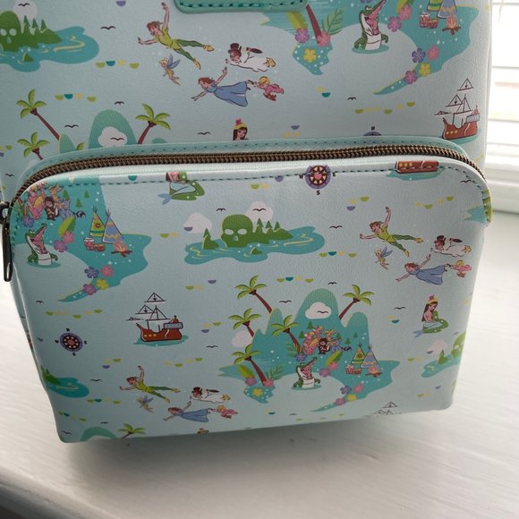 New Loungefly Mint Green Disney Peter Pan Island Mini Backpack main image 8
